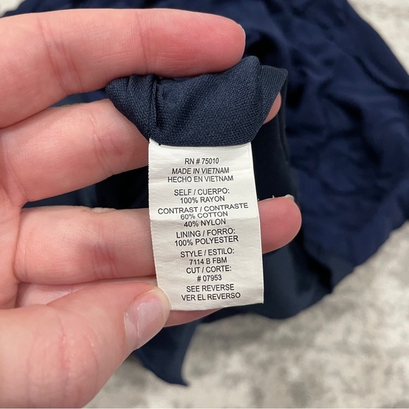 City Triangles Blue Lace Swing Mini Dress - Picture 7 of 9